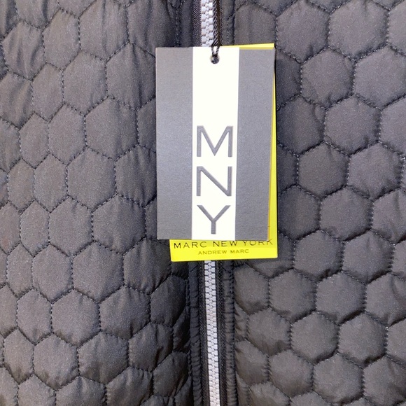 NWT!! Marc New York Quilted Black Honeycomb Puffer Jacket Size XL - Picture 9 of 14